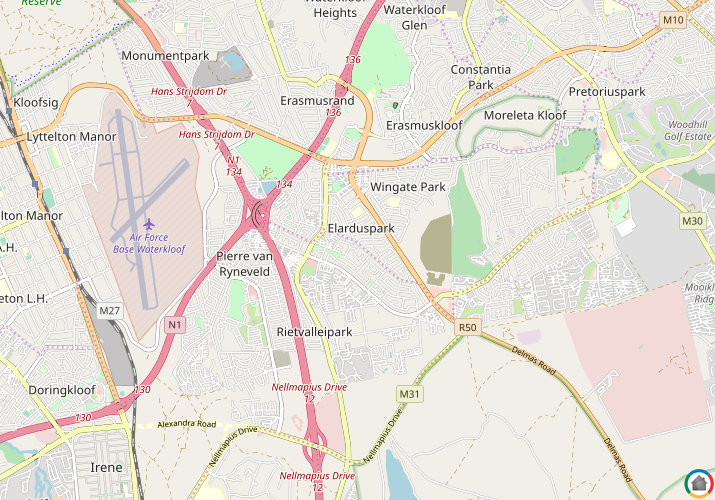 Map location of Elarduspark